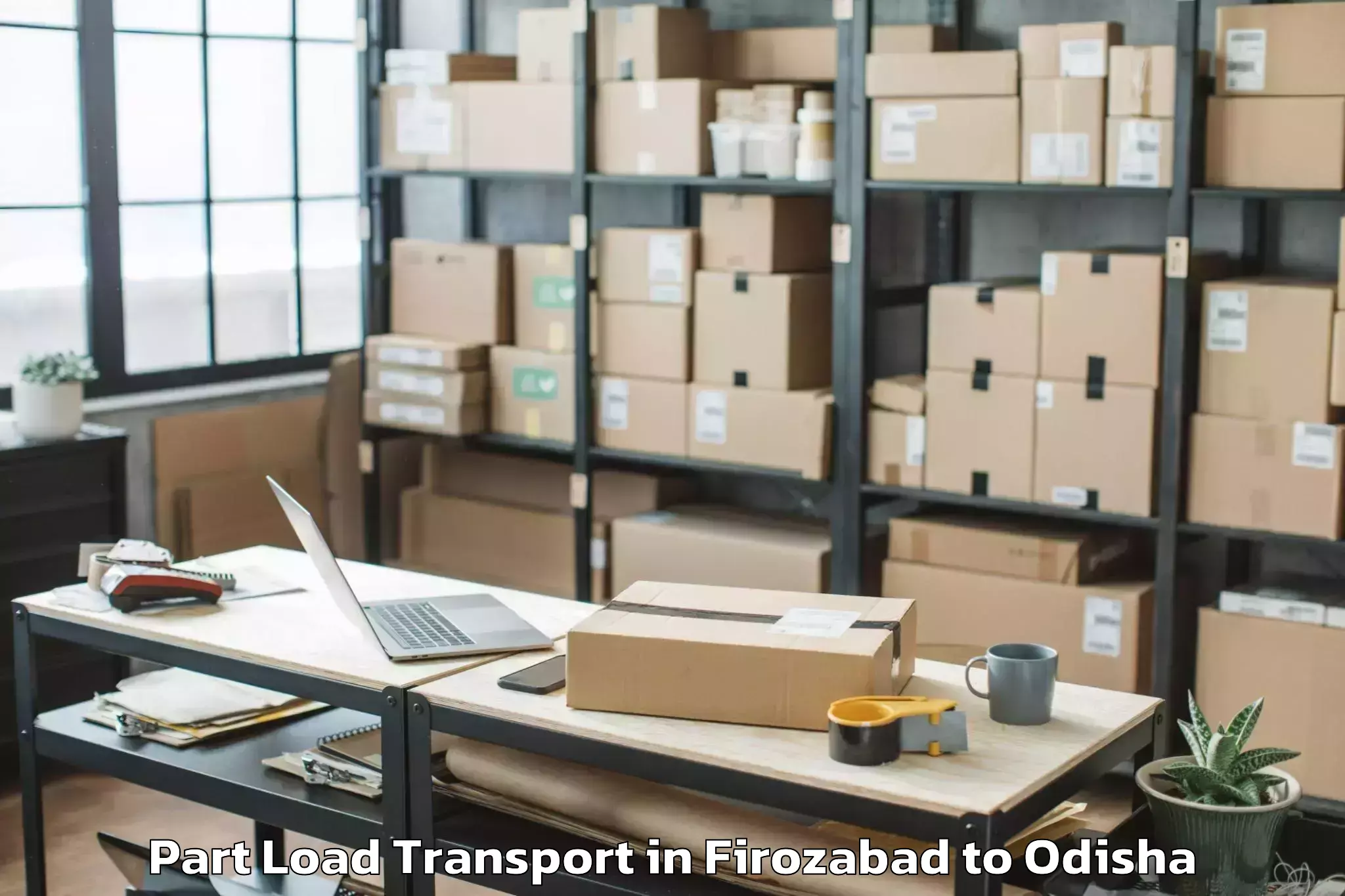 Professional Firozabad to Kantamal Part Load Transport